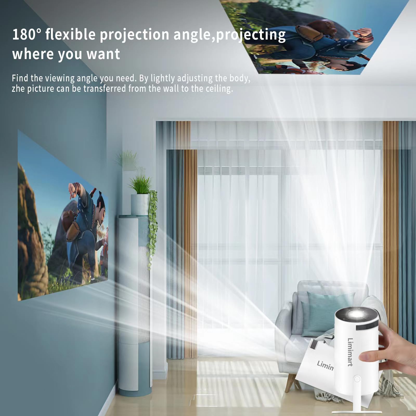 Projecteur intelligent portatif