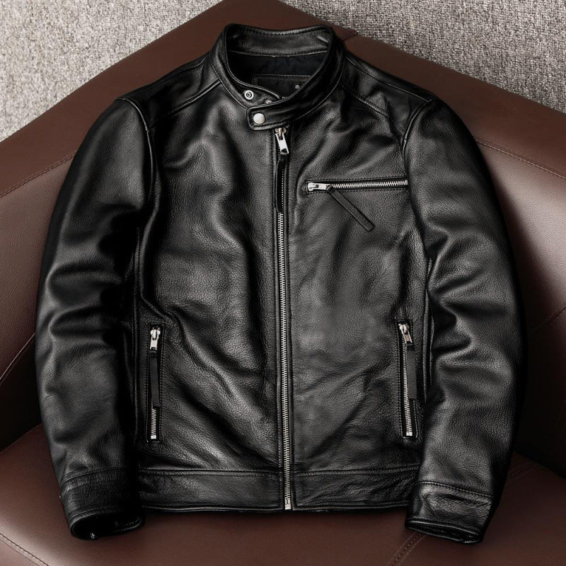 Veste en cuir pour hommes