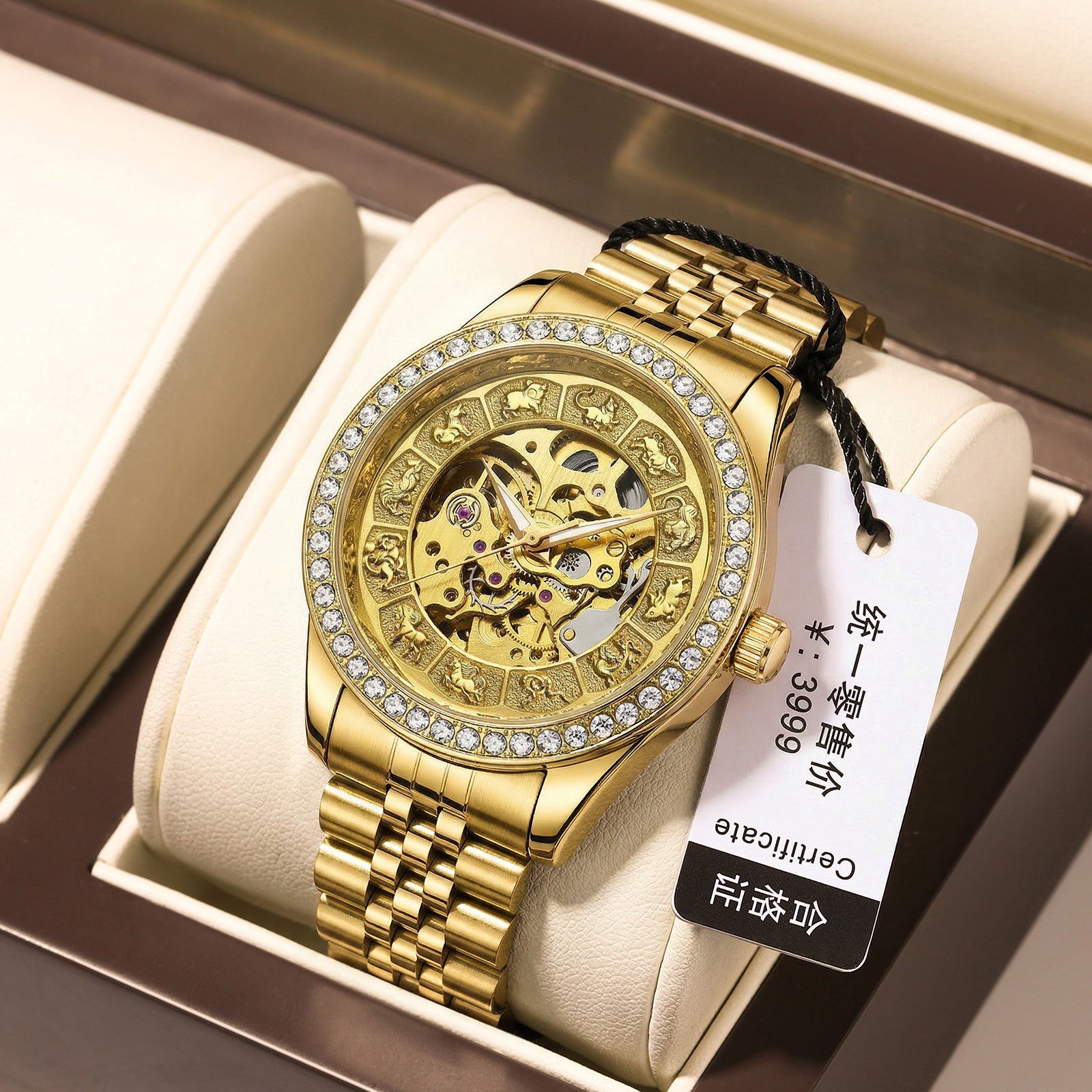 Montre mécanique étanche pour hommes Business Automatic