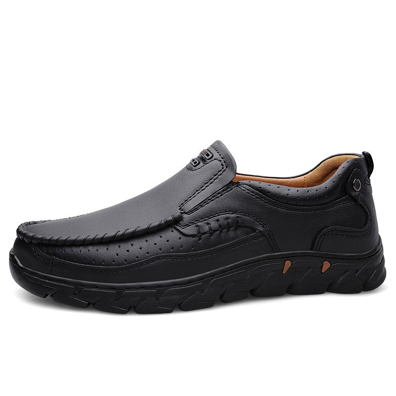 Respirant main fait pour les hommes Outdoor Casual Chaussures en cuir