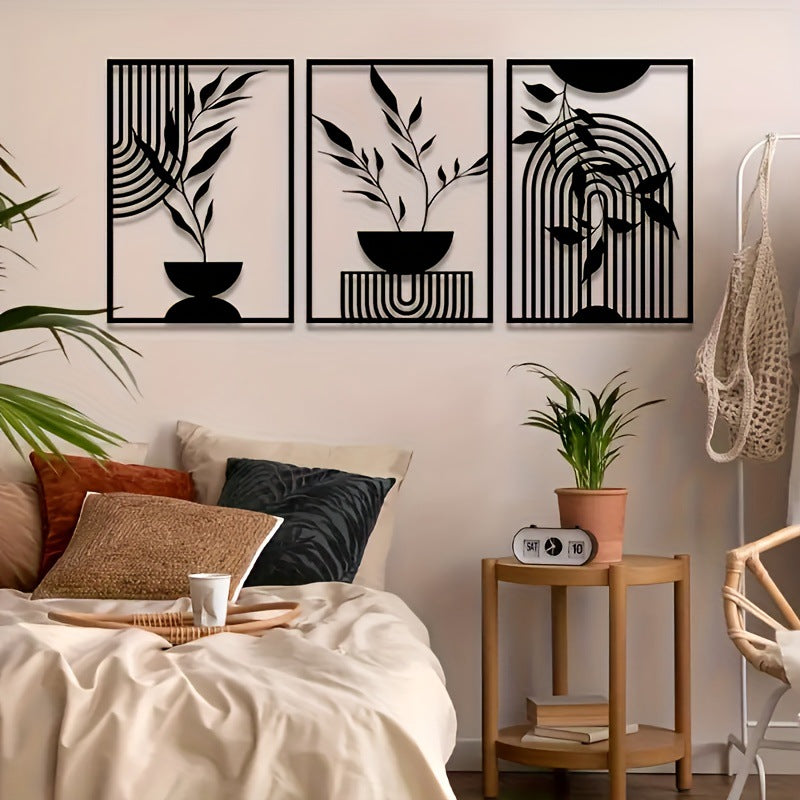 Minimalist Résumé Art métal mural Decor