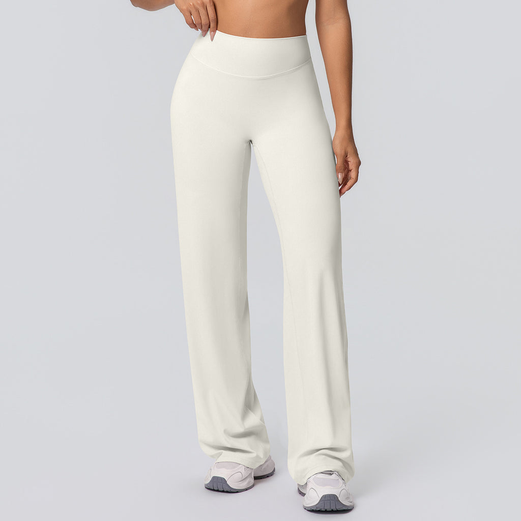 Pantalon de yoga en couleur solide, taille haute C'est un coup de pied