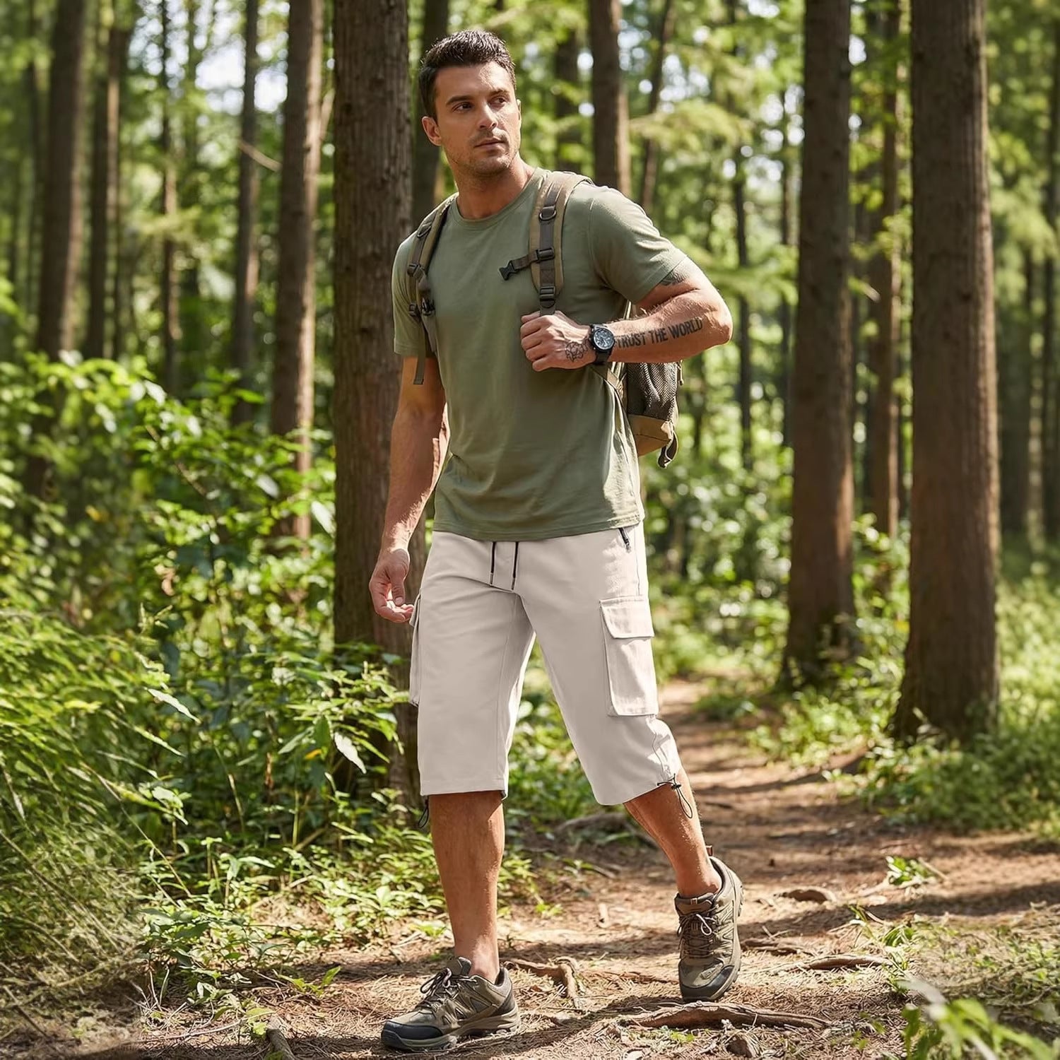 Short d'utilité élégant et polyvalent pour hommes