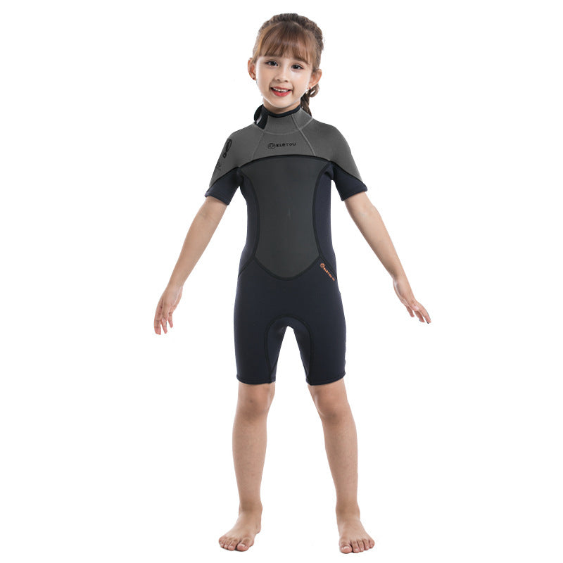 Maillot de bain chaud pour enfants Garçons et filles Un seul vêtement épais