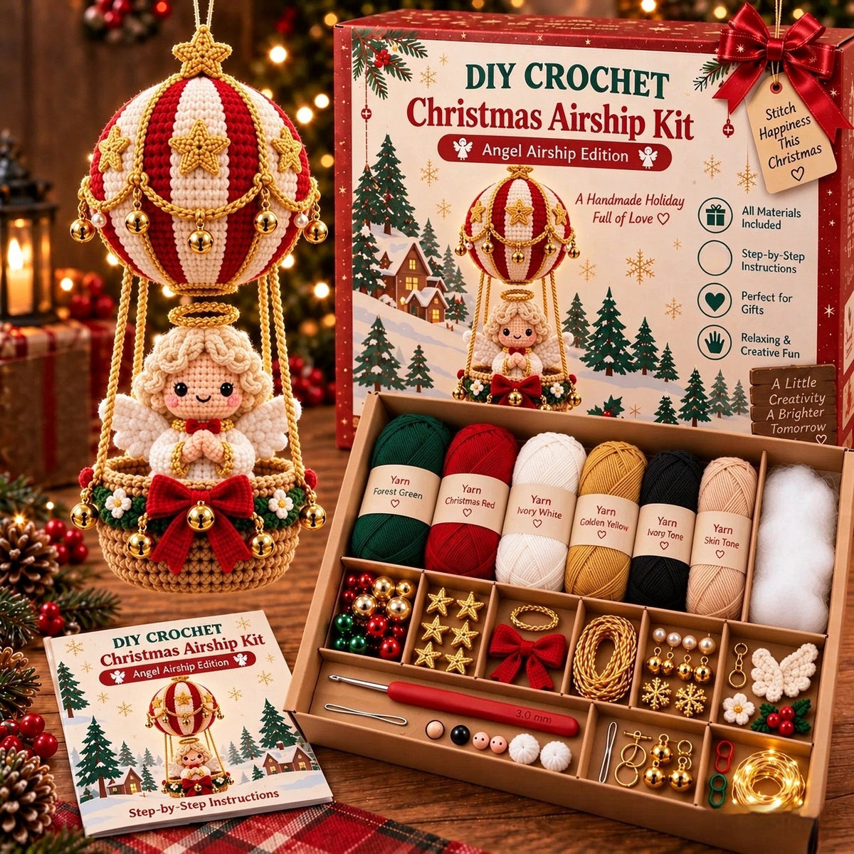 European and American Flying Christmas bricolage Crochet Kit