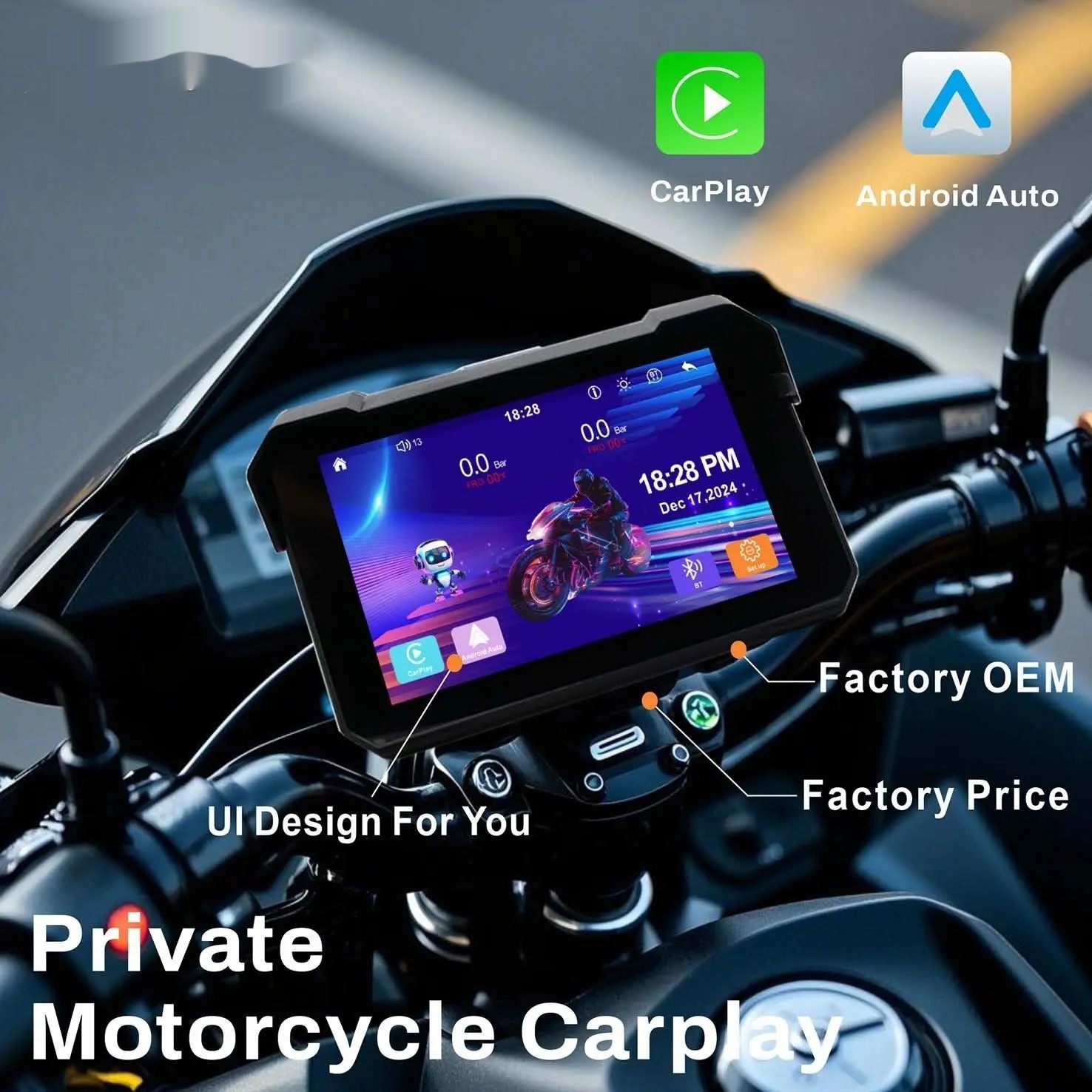 5 pouces enregistreur de conduite sans fil Android écran portable Smart voiture Machine