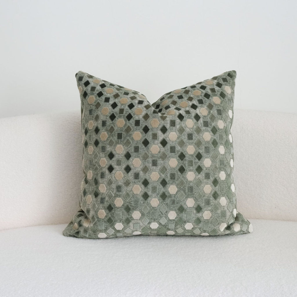 Green drawstring cushion