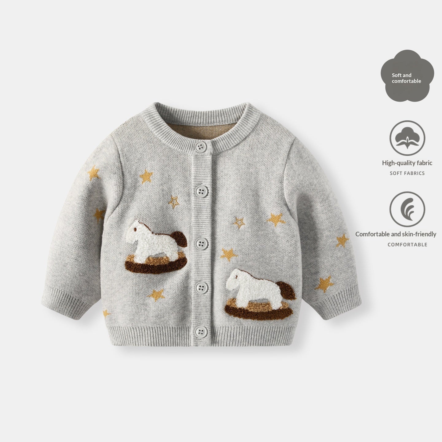 Chandail pour bébé Chemise tricotée pour bébé garçon
