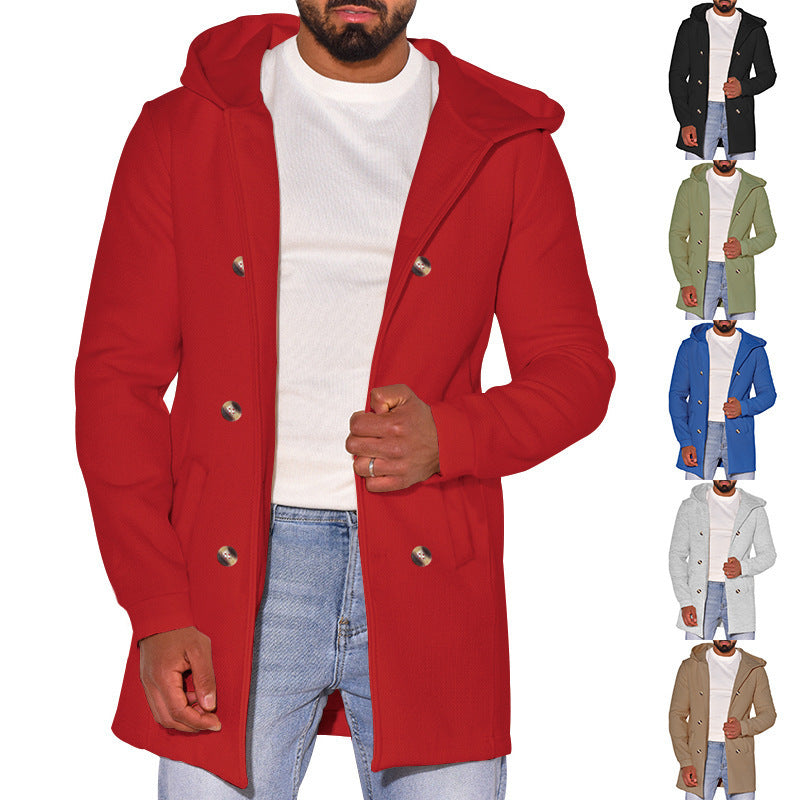 Manteau polyvalent en laine pour hommes