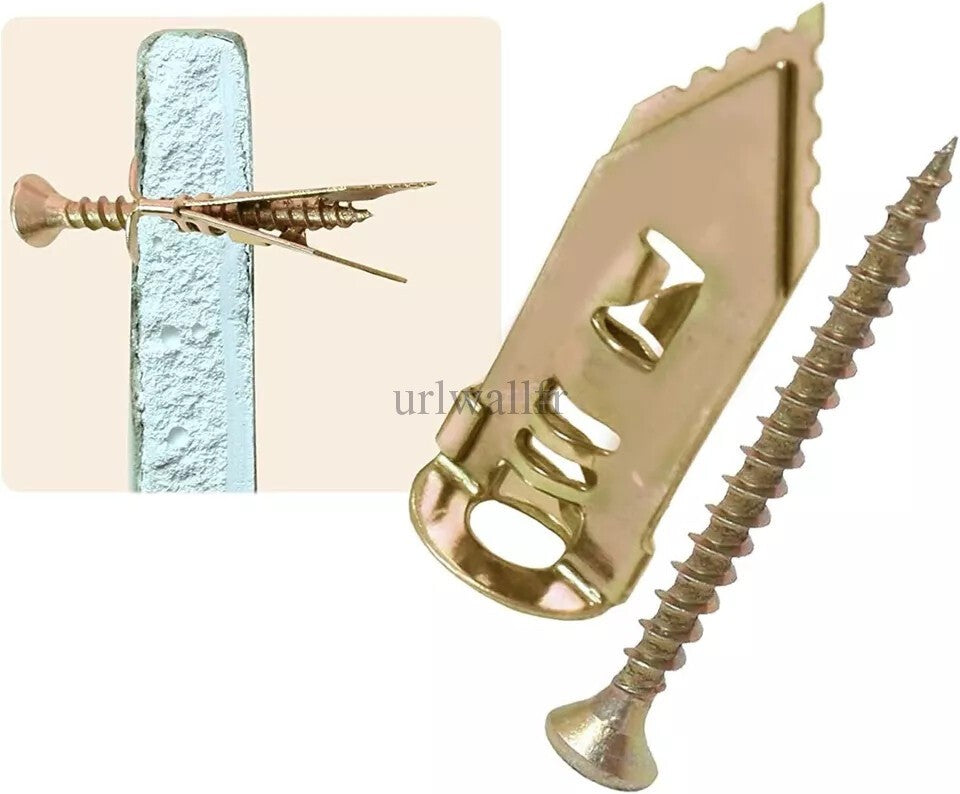 1o0X Ancres auto-perceuses avec vis set Anchor Drywall Extension Dowels UK