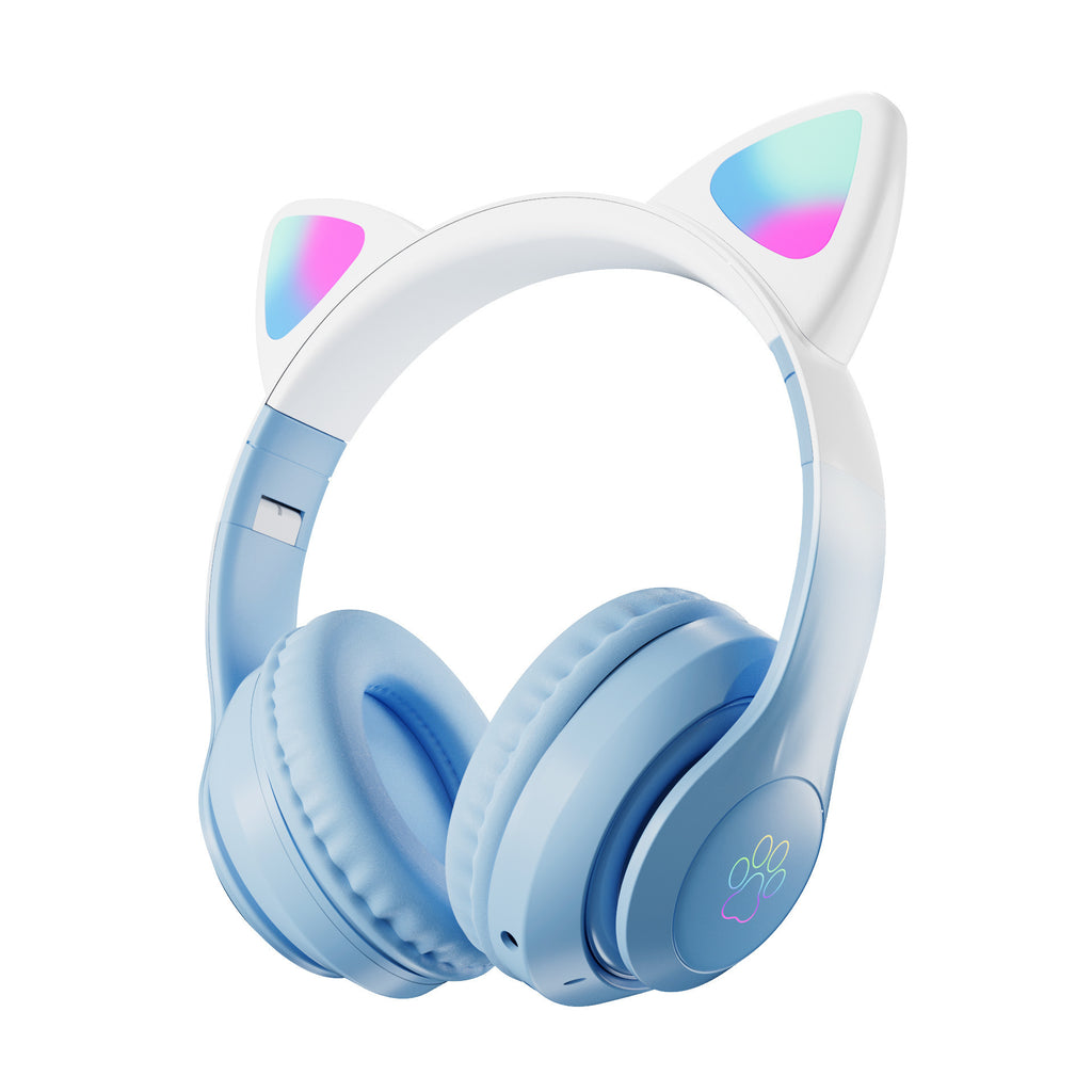 Écouteurs Bluetooth sans fil pliables couleur dégradé