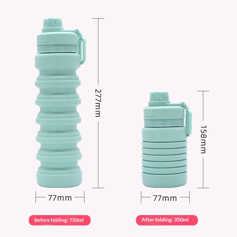 Bouteille d'eau pliable à grande capacité