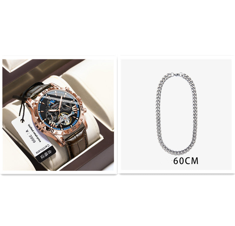 Machinerie automatique de luxe de montre pour hommes