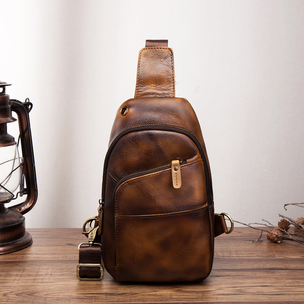 Sac transversal multi-fonctionnel extérieur rétro homme