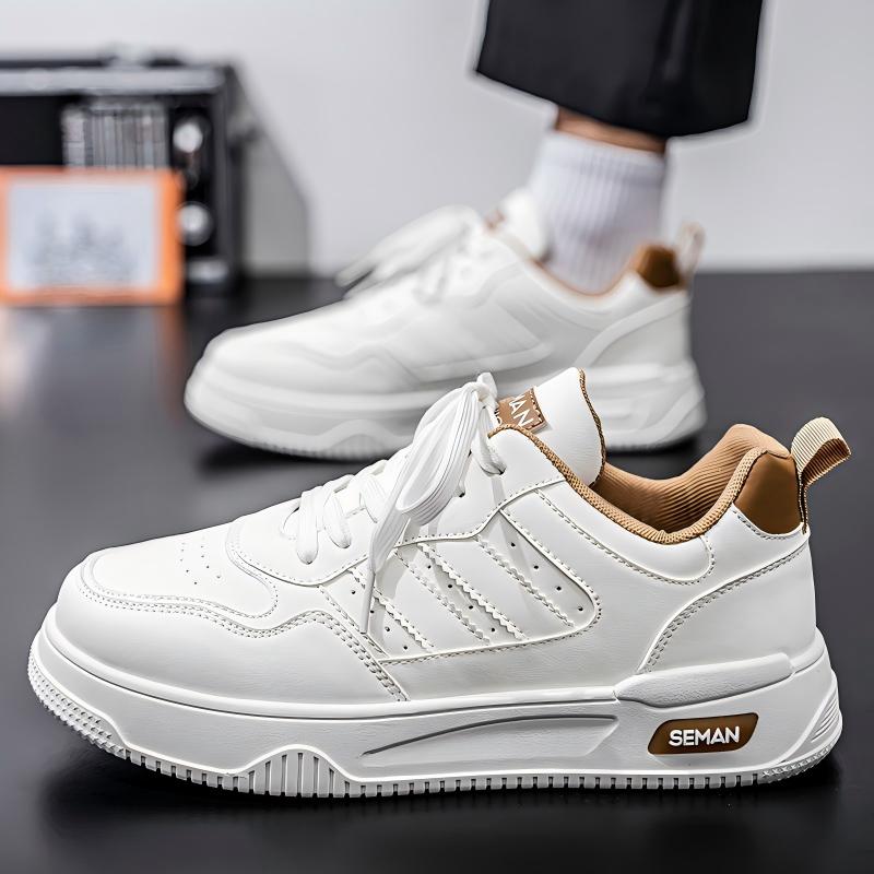 Respirant Blanc Platform Sneakers