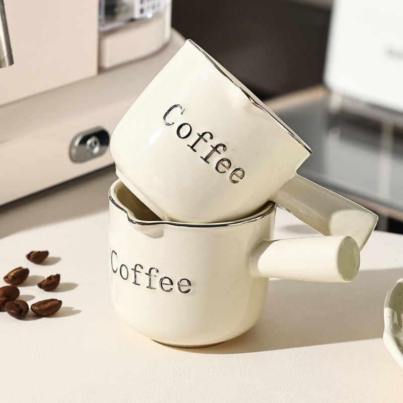 Espresso Cup avec plateau de mesure de café en céramique
