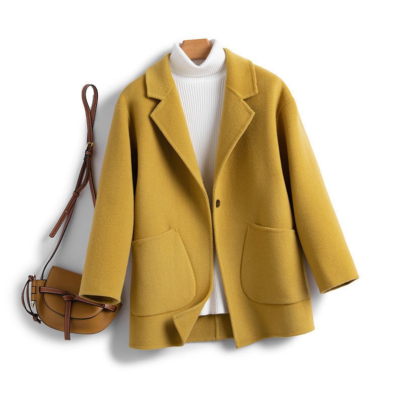 Autumn Winter Arrival Double-Faced Wool Coat