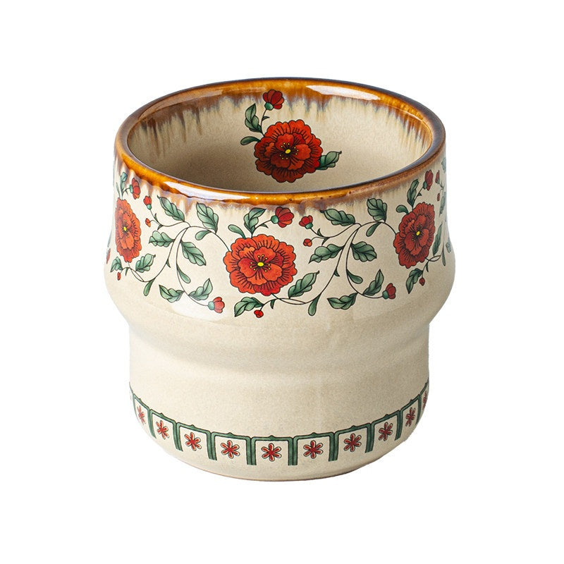 Coupe en forme de gourde sans poignée Mug céramique pour usage domestique
