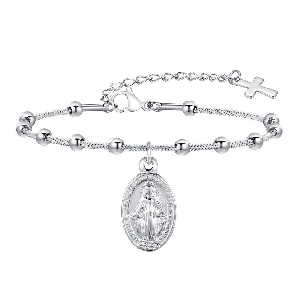 Bracelet en acier inoxydable ovale