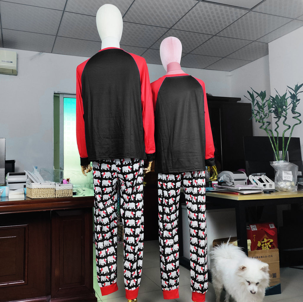 Vêtements de maison imprimés pour parents et enfants de Noël