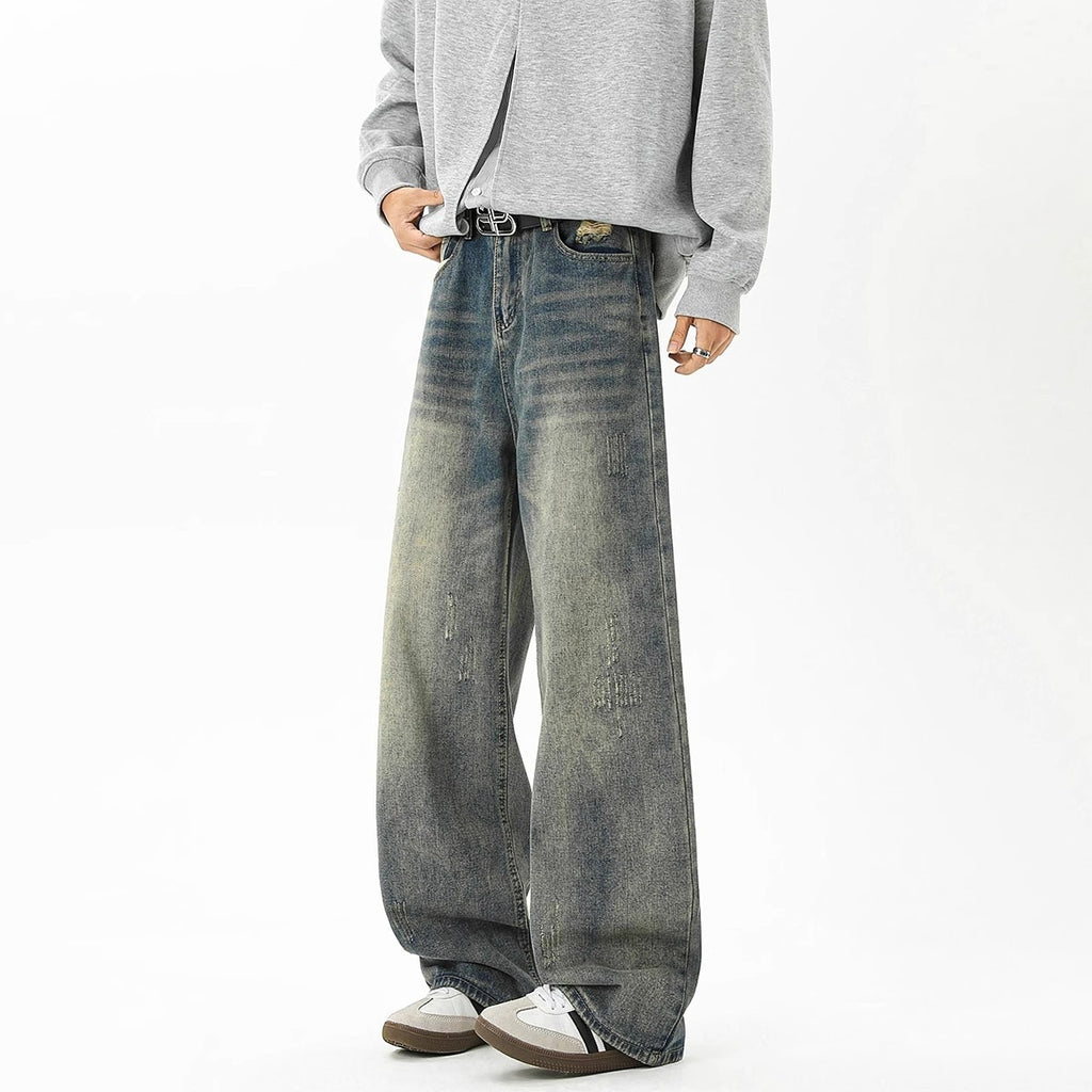 Rétro Détresse Scythe Jeans pour hommes