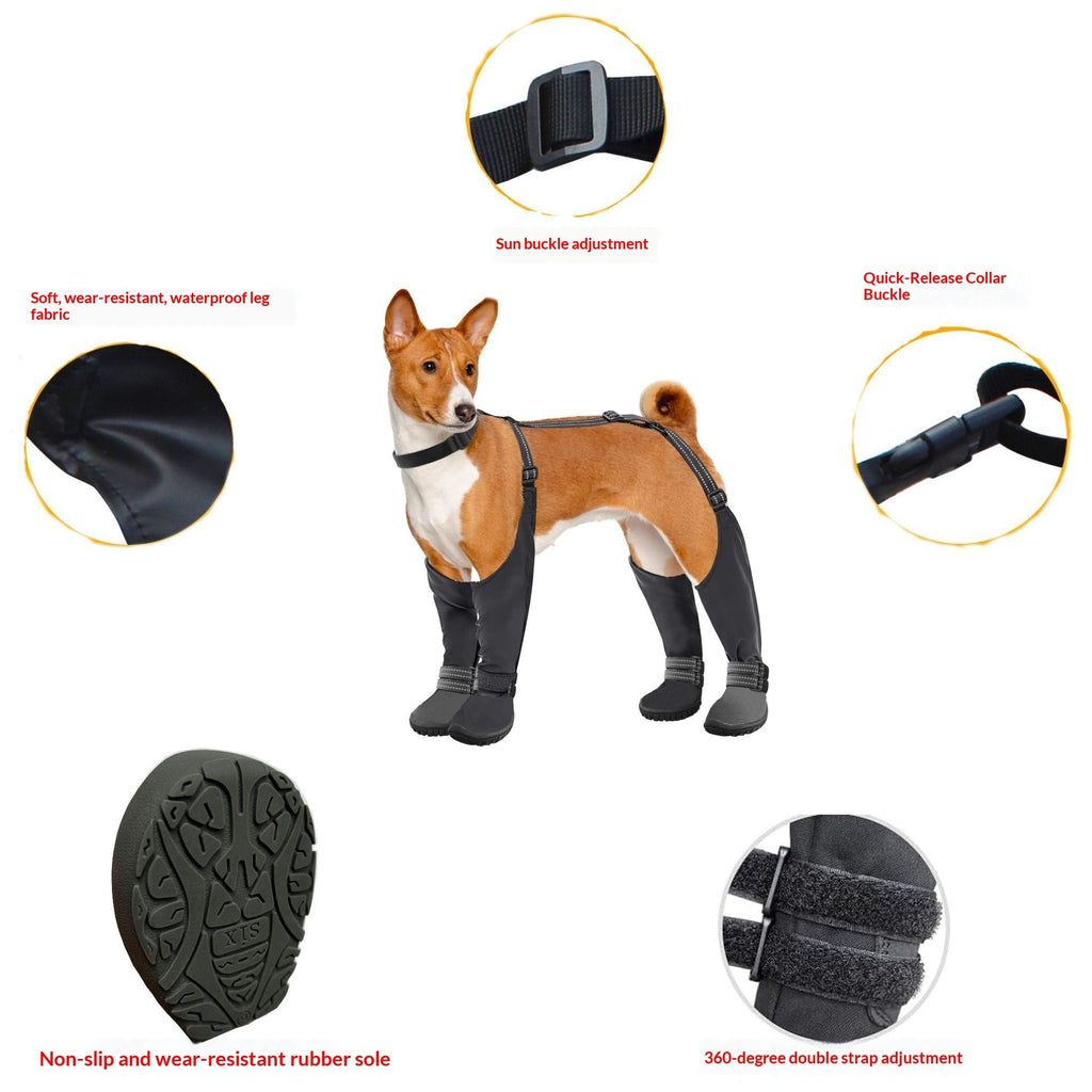 Accessoires pour animaux de compagnie Chaussures de chien imperméables non glissantes