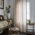 Coton crème Boho et imprimé en lin