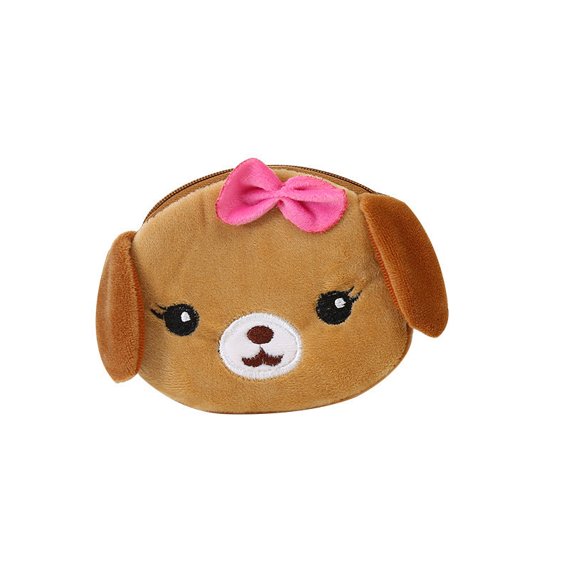 En peluche Mignon Coin Purse Cartoon Cloth cas clé pour femmes