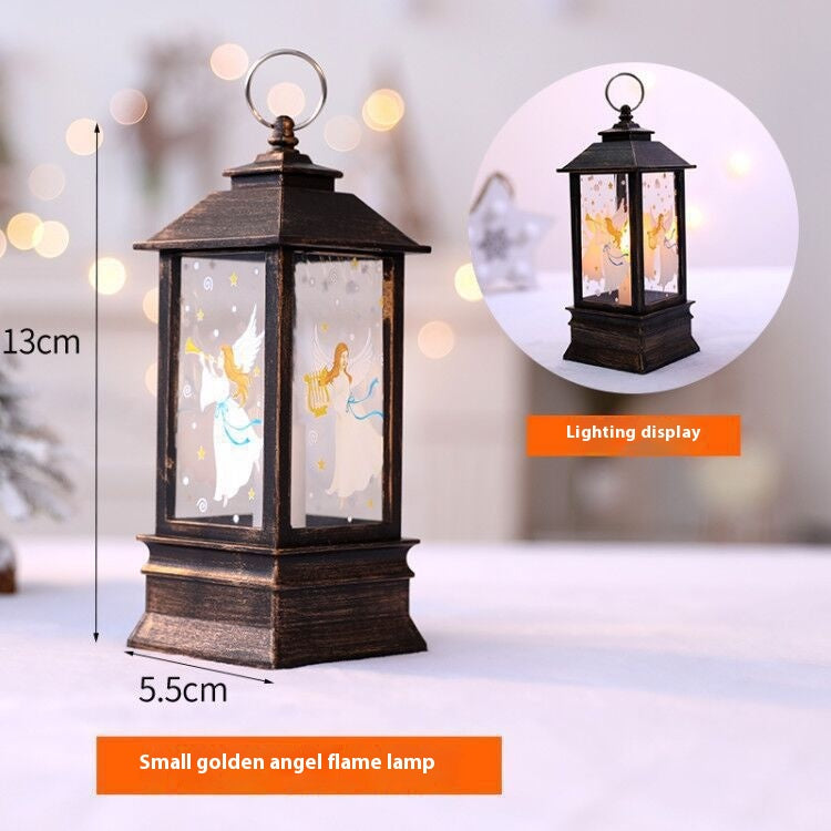 Lampe à huile portable de Noël Santa Claus LED lumières de nuit Batterie alimentée intérieur extérieur Ha