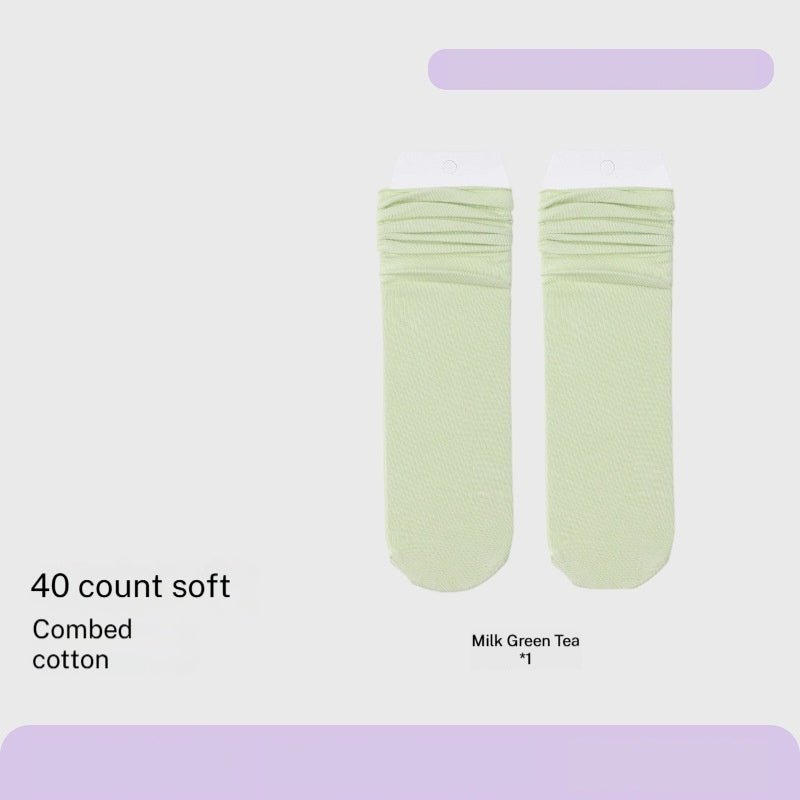 Coton peigné Sweat-absorbant Déodorant Chaussettes haute couleur du genou
