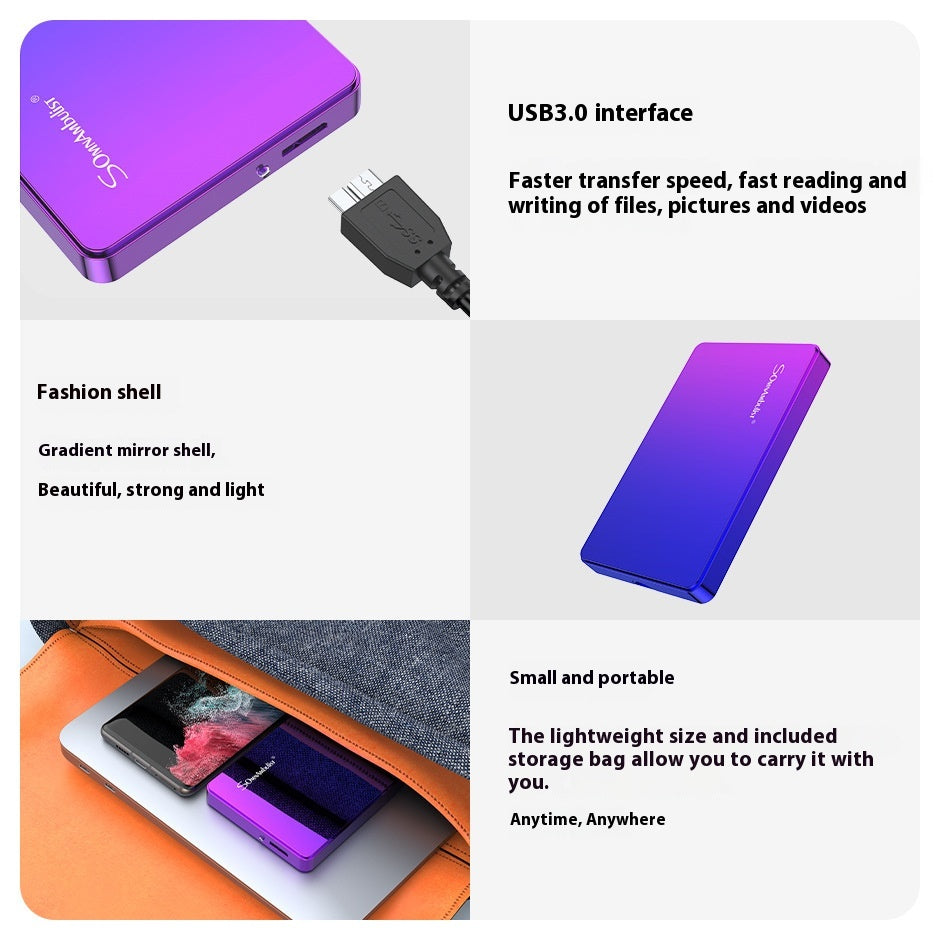 Disque dur mobile externe Grande capacité 1T