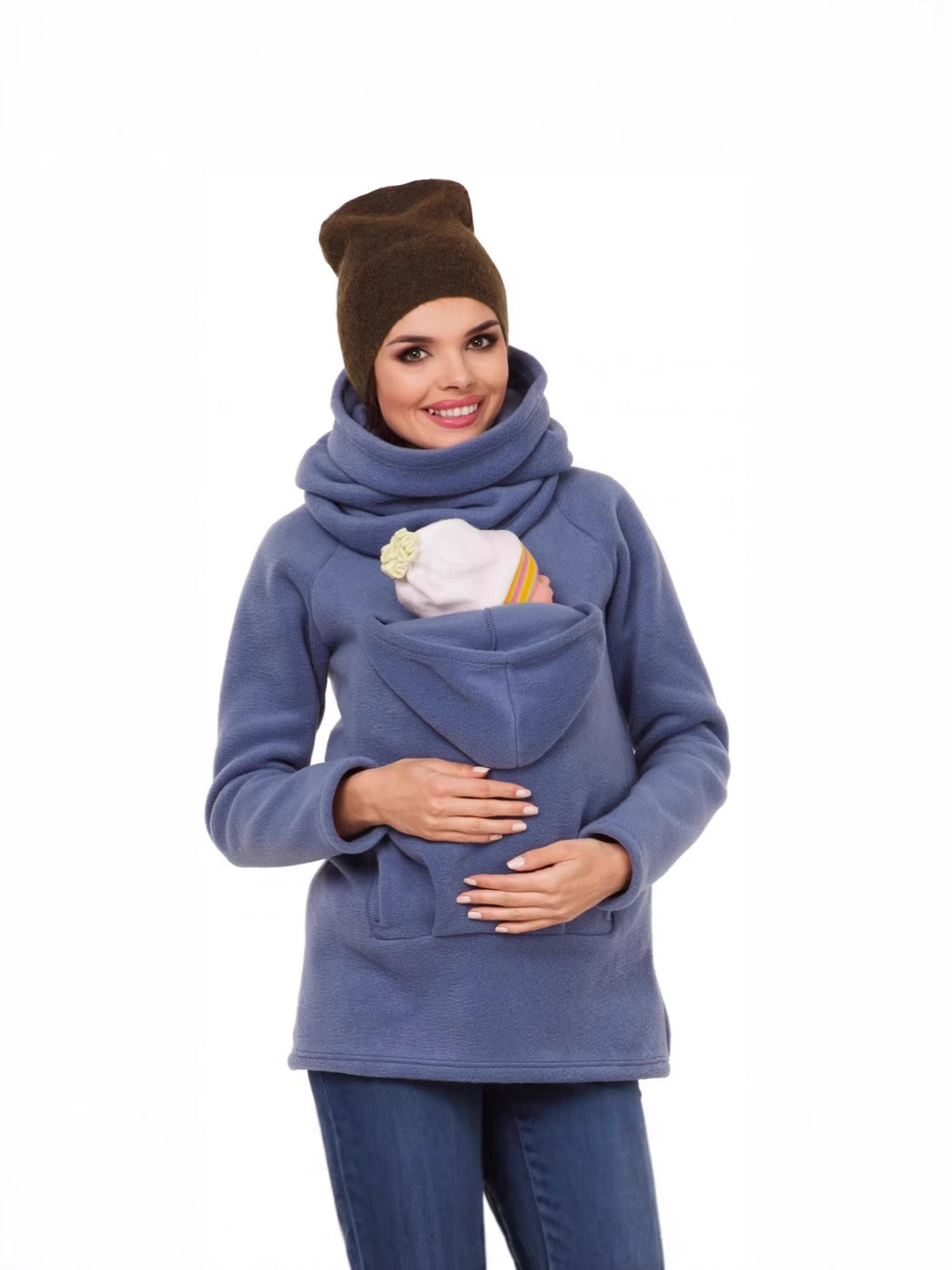 Aliexpress Amazon Femmes Automne et hiver Multifonctionnel Sweatshirt Kangaroo Vêtements de dessus