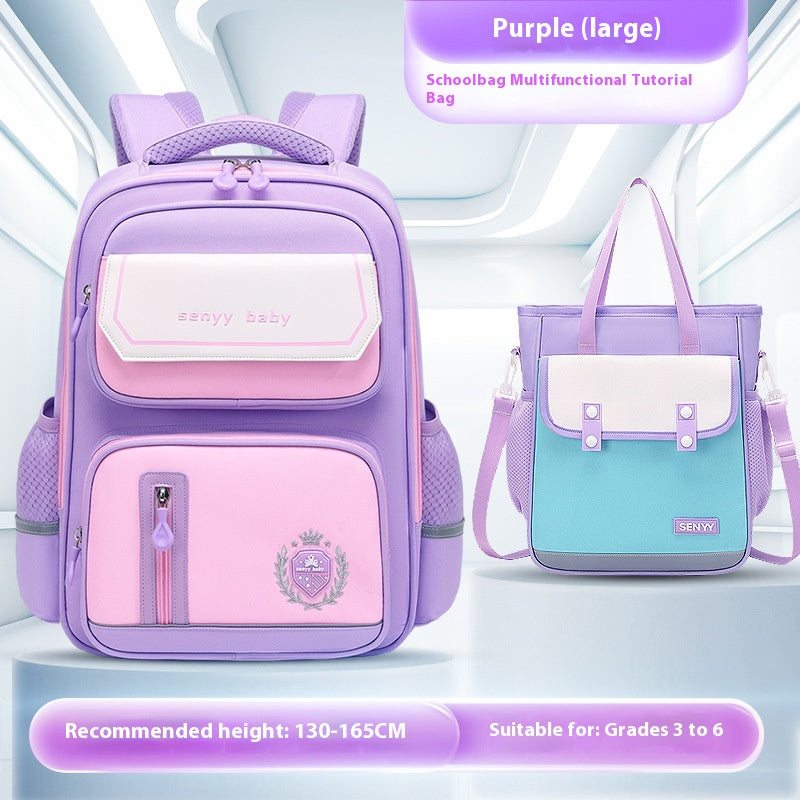 Sac à dos protecteur de la tige pour enfants avec hydrofuge Grande capacité Oxford Cloth Schoo