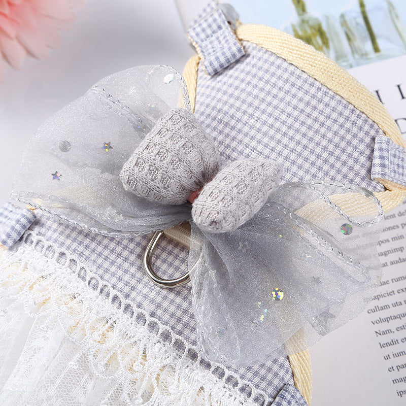 Robe de princesse en dentelle pour animaux de compagnie
