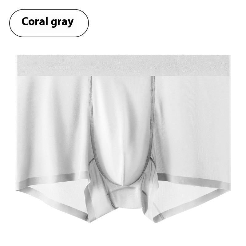 Sous-vêtements pour hommes en soie glacée 5A Antibactérien Mulberry Silk Sous-vêtements pour hommes
