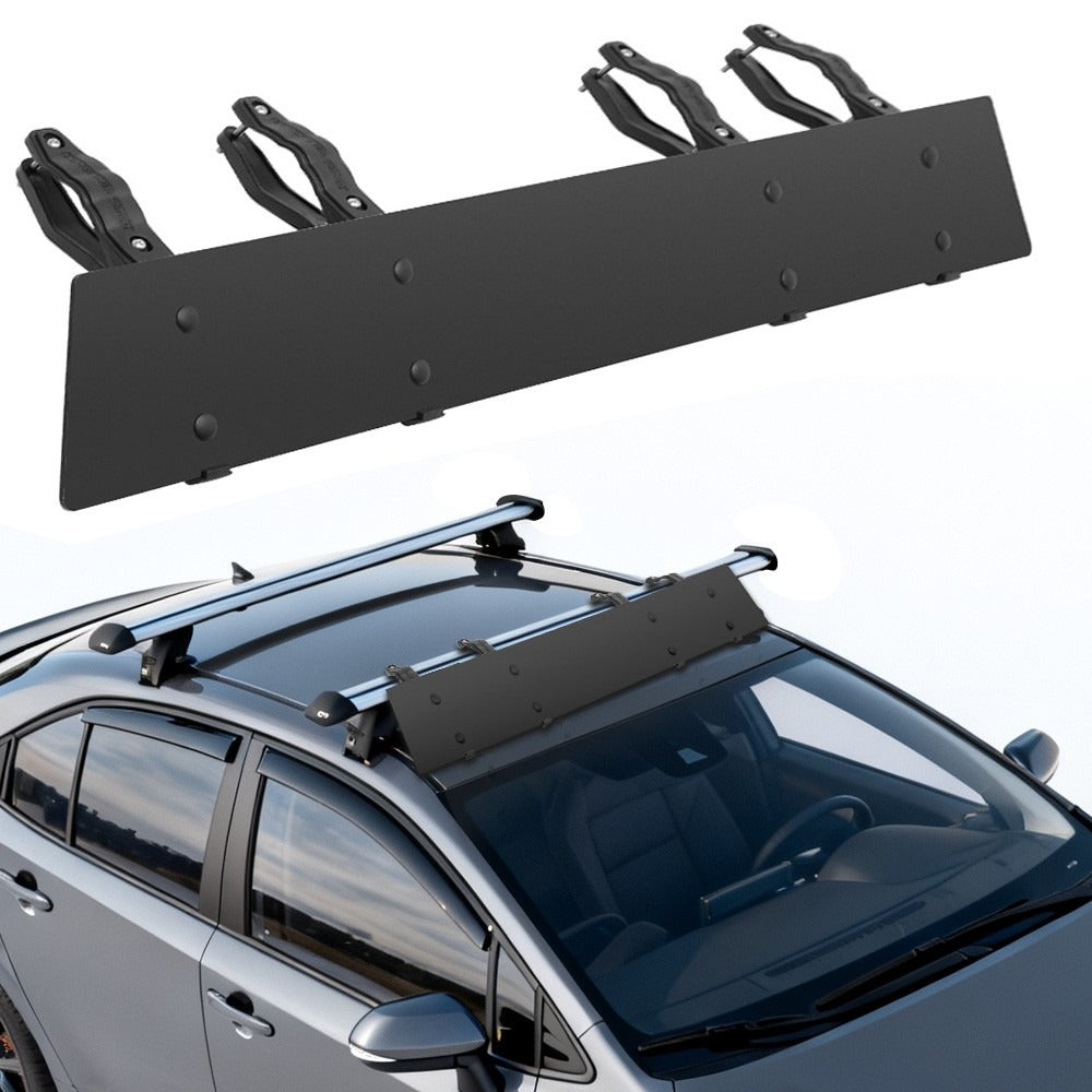 Universally Mount Fit Rooftop 106cm CrossBar Wind Fairing Air Deflector Kit