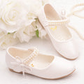 Chaussures de photographie en cuir plat pour filles