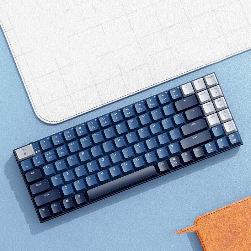 Ku102 Clavier mécanique sans fil Bluetooth Bureau Tea Shaft