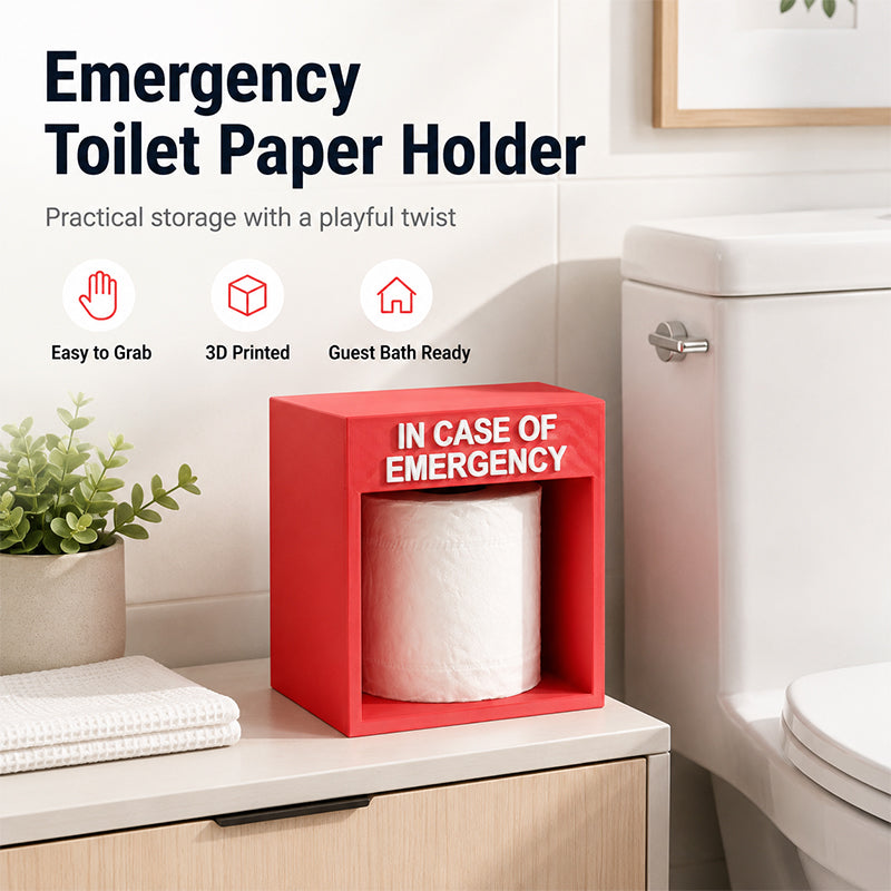 Support de papier hygiénique d'urgence drôle