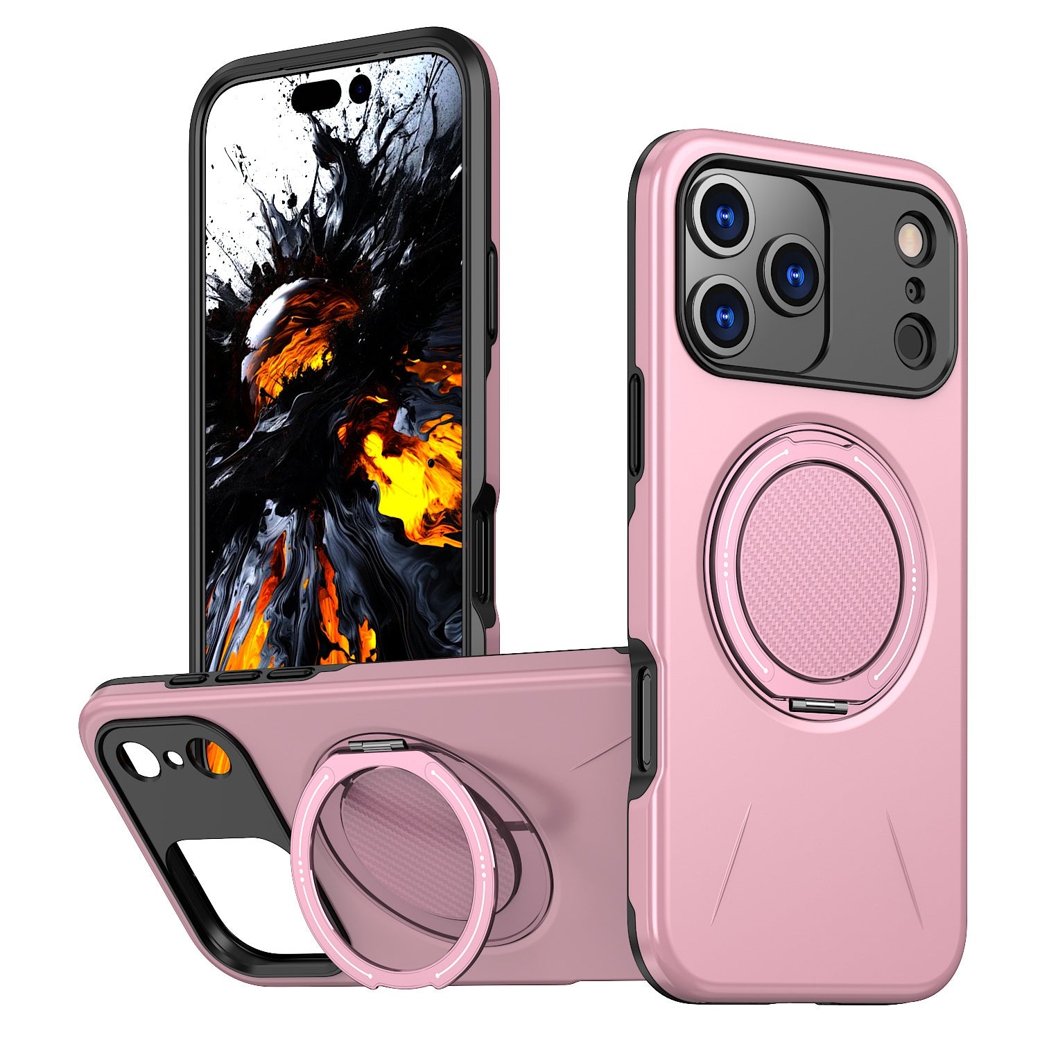 Convient pour 17Pro cas de téléphone rotative Damping Magnetic Bracket Deux-en-un