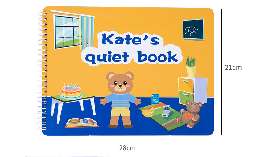 L'éducation des jeunes enfants Educationnel Velcro Hand Tear Pull Book Baby Tranquill Paste Book To