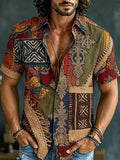 Chemise à manches courtes Retro Homme