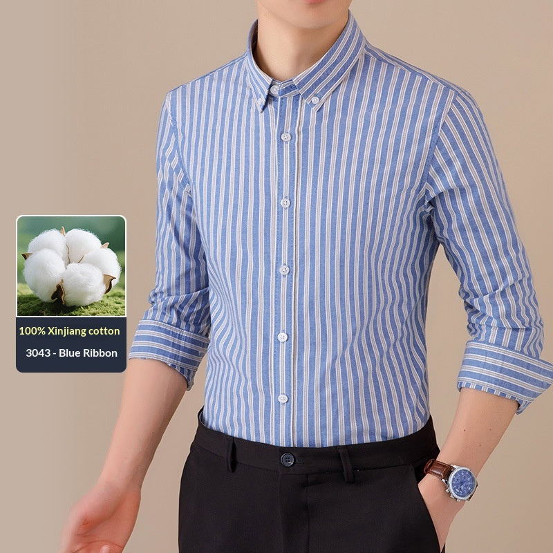 Homme Mode coton Casual respirant chemise