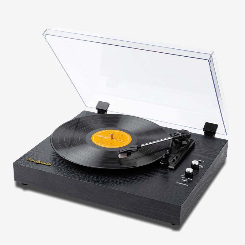 Lecteur d'enregistrement de vinyle Retro Bluetooth Audio intégré vieux jeu Phonograph Disc Piezoel