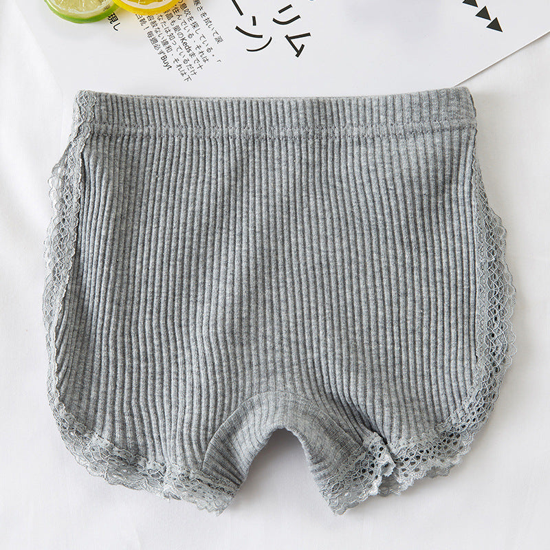 Pantalon de sécurité pour filles d'été en coton pur doublé anti-exposition