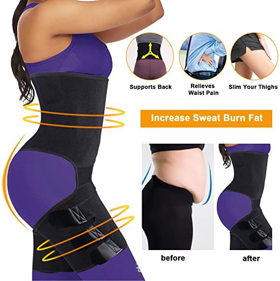 Produit du fabricant Ceinture de taille induisant la sueur 3en1