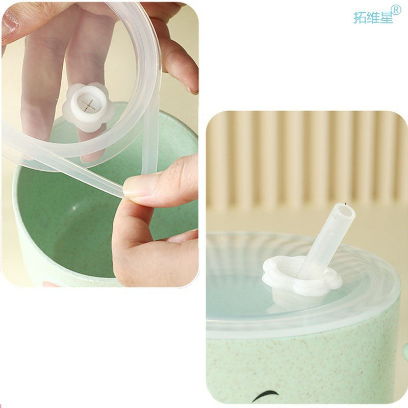 Bouteille d'alimentation pour bébé Mug en silicone pour enfant Enfants
