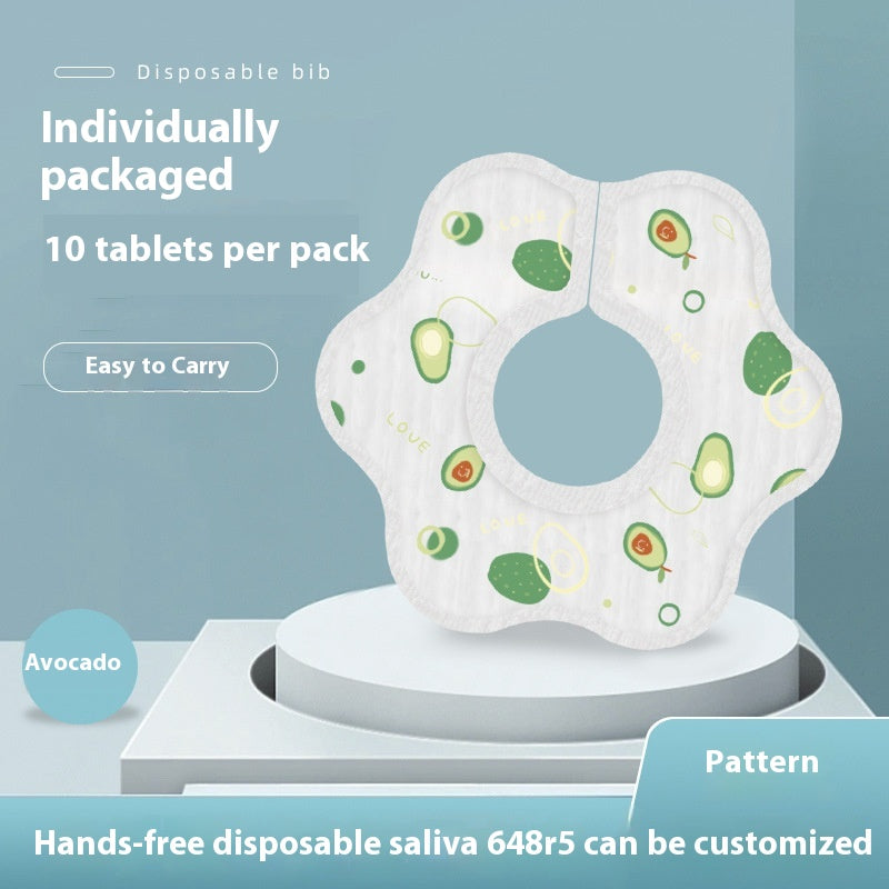 Serviette de salive jetable bébé mange bib
