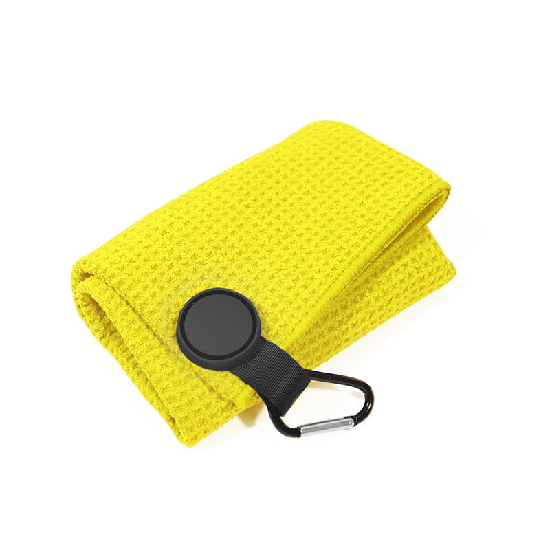 Serviette de golf magnétique ronde en microfibre