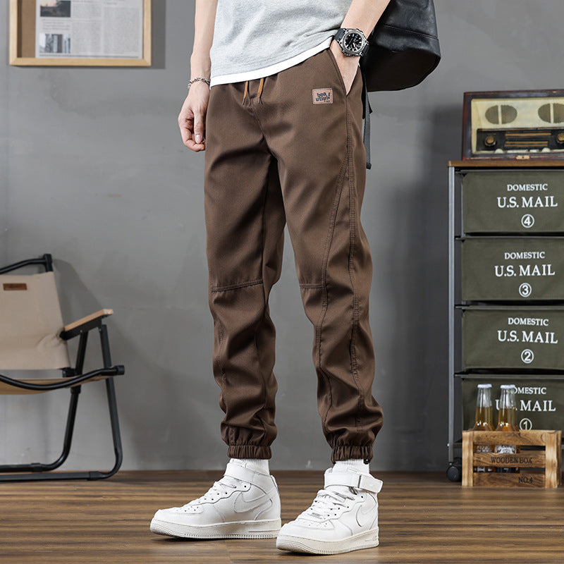 Pantalons de sport occasionnels pour hommes, croppés